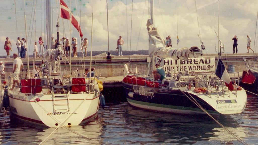 SAS Baia Viking (1986-86 Whitbread WTW Race entry) flying the flag of Denmark © SW
